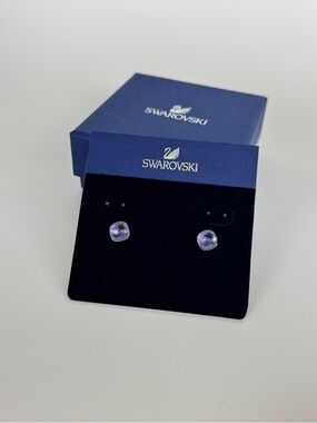 Swarovski Lavender Purple Crystal Stud Earrings